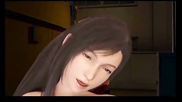 Image 3D HQ Tifa POV sex Big Tits Breast Expansion Brunette wSound added