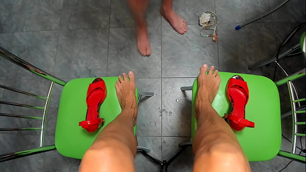 Image ASMR POV footfetish worshipping cumshot femdom .