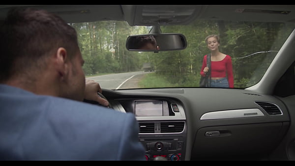 Image Sexy hitchhiker Eva Lexx got her first anal sex with a stranger who fucked her hard in the ass FLX006P01