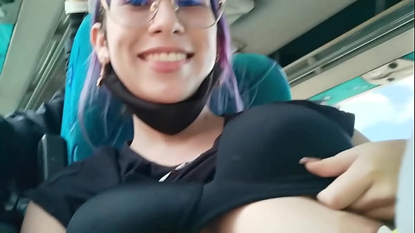 Image Blowjob and fucking with creampie in public service bus - BlakeProductions
