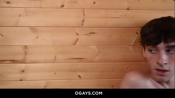 Image Max can't resist his step-dad's big surprise in the sauna!