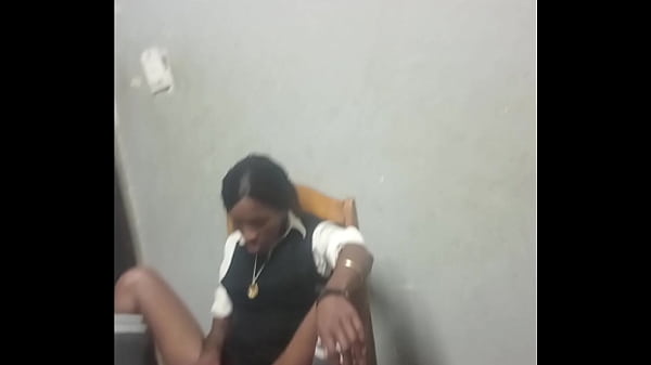 Image Hot 18 year old school girl plays with vibrator on chair while step daddy jerks off