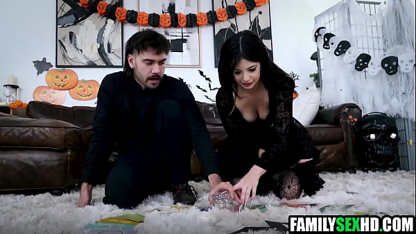 Image Virgin Step-Sister & Step-Brother Fuck on Halloween