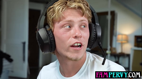 Image Skinny blonde teen Jojo Austin asks her geek stepbro to play with her pussy