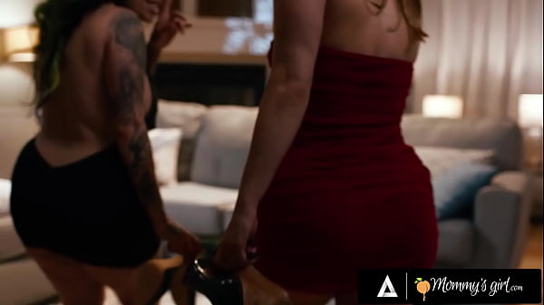 Image MOMMY'S GIRL - MILF Stepsisters-In-Law Xwife Karen & Nicole Aria's Have Sneaky Foot Fetish Sex