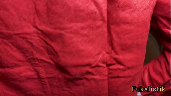 Image On the first day of Christmas Ebony teen took off the condoms and asks big cock Santa to cum inside her pussy