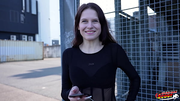 Image GERMAN SCOUT - Small Redhead Teen Peach Delina Pick Up for First Casting Fuck