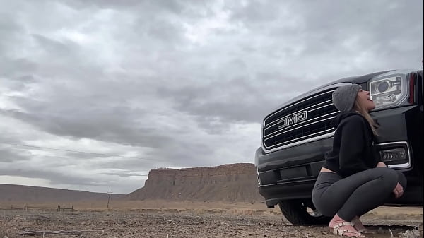 Image Blowjob Next to Road for People to Watch Public Blowjob at Hotel