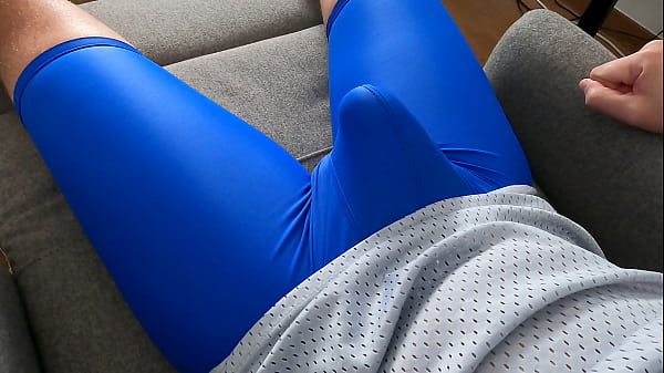 Image I get an erection and ejaculate when I feel the bulge in my leggings.