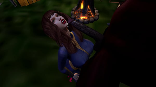 Image Second Life Black man Brotherhood of Steel knight fucks white woman Vault Dweller