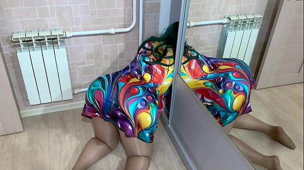 Image Busty stepmom with a huge ass climbed into the closet for some clothes and got stuck and stepson came to help and instantly gave her triple rescue in all her holes