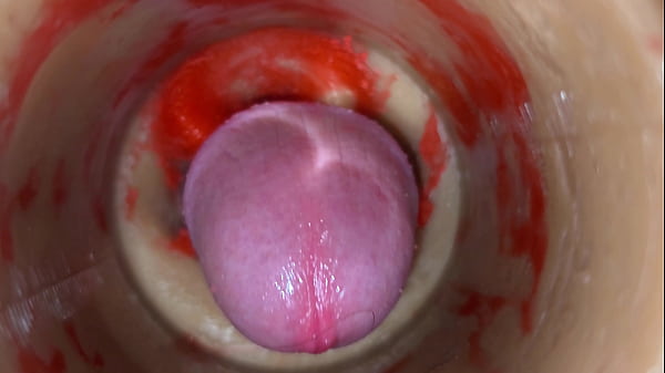 Image Camera deep inside tight pussy captures huge cum explosion 4k