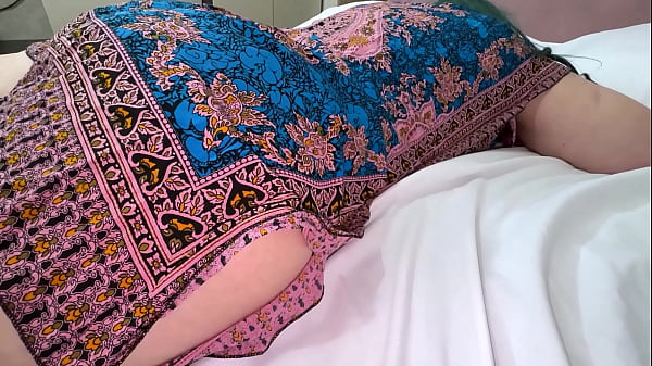 Image Late at night, the busty stepmom lay down on the bed waiting for a message from her lover, but the stepson seized the initiative and gave her a live triple date right here and now