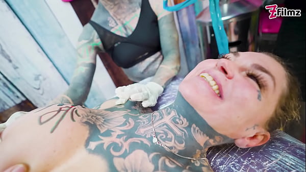 Image Tattooed Pair Big Dick Foursome Merry Gets Inked