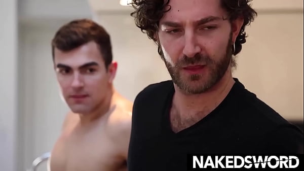 Image Alexander Muller Barebacks Michael Boston On The Kitchen Countertop