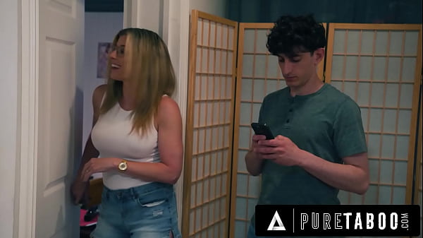 Image PURE TABOO Cunning Cory Chase Blocks Stepson At Door While Husband Fucks His Naive GF Leana Lovings