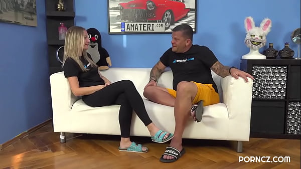 Image Hot blonde milf is a little nervous