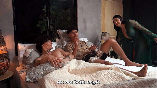 Image What are they doing? Stepson and his friend masturbate and their stepmother decides to teach them