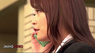 Image Office Lady Shiona Suzumori gives steamy blowjob before Creampie climax ends JAV milf session MILF