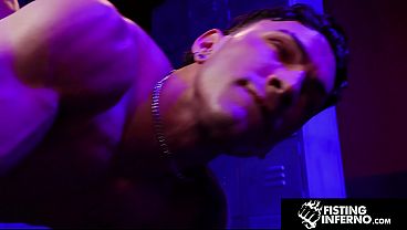 Image FISTING INFERNO - Electro-Shocked Hole Gets Bareback Pounded in the Locker Room