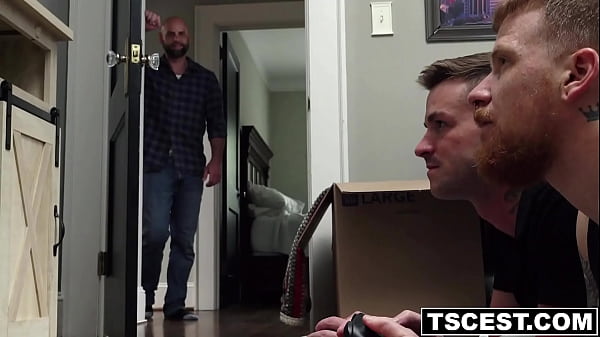 Image Stevie Trixx getting into an intimate encounter with his stepdad Girth Brooks and stepbrother Lane COlten