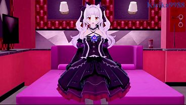 Image Tokino Sora and Murasaki Shion (Nekomimi Mode) intense sex. - Hololive VTuber Hentai