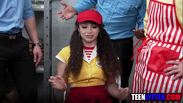 Image Young thieving employee gangbanged