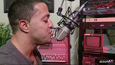 Image Blonde Beauty Chloe Conrad talk to Quick Cheating Fuck by Fat Cock boy at his work