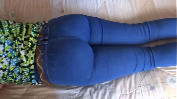 Image Stepson jerks off looking at my ass, I want his big cock inside my anus