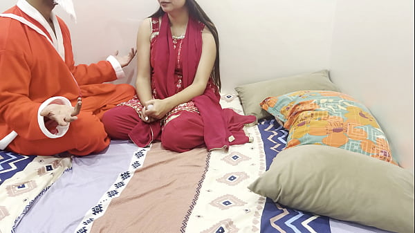 Image New year 2026 best porn video with Dirty Talk in hindi roleplay saarabhabhi hot and sexy get horny with santa