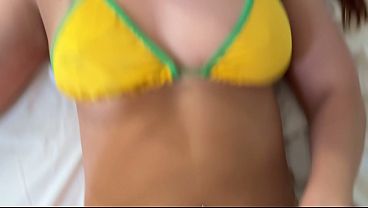 Image POV Anal Fuck with hot Brazilian girl ends with cum swallow. Leo Casanova vs Cintia Lara (Part 2)