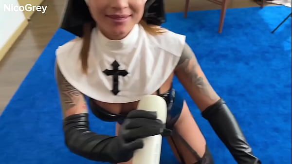 Image NO MERCY - Hardcore Sex with Blonde Latina Nun, Cowgirl and Doggy style in POV