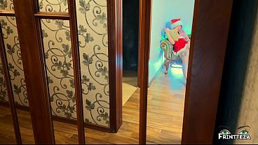 Image On the Christmas Step son give Step Mom Squirting Orgasm. Hot Milf Big Ass