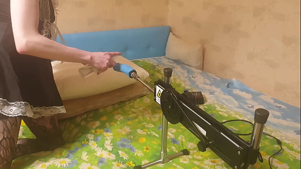 Image Cute femboy having sex with a fuck machine