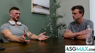 Image NEXT DOOR TABOO - Twink Stepbro's Probe Tatted Big Dicked Hunk