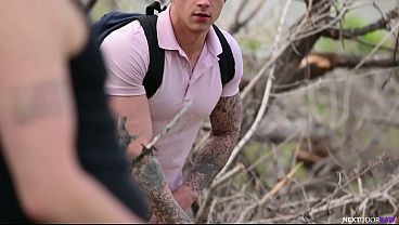 Image ASGMAX - FULL SCENE - Curious Tatted Stranger Has 1st Gay Fuck With Hot Jock In The Park /
