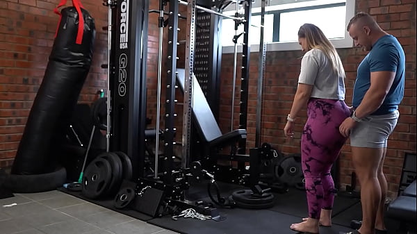 Image Personal Trainer Rims & Trains Big Butt MILF Client's Ass to Deep Anal Creampie