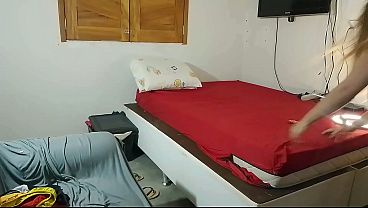 Image Inside her ass like that, his cock immediately got hard.