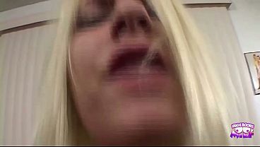 Image A wild and fuckable blonde with big knockers gets plowed and deep throated