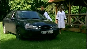 Image a perfect ass to break on the lawn