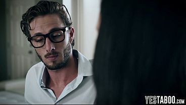 Image Big tits skinny Latina beauty silences a colleague by riding him