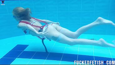 Image Hot nurse underwater Ashley Rose pool scuba 748 Release week 52 slow