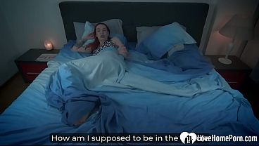 Image Sharing a bed with stepsister ends with sex