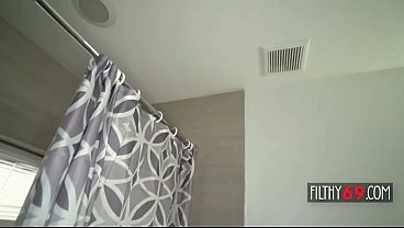 Image Black stepdad catches babysitter masturbating in the bathroom - Natalie Porkman