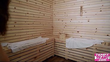 Image Trans Girl Invites Sauna Spyer Into the Steam Room With Mutual Masturbation