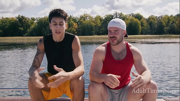 Image Straight Blue Balls Gone Gay On Blue Waters - Angel Elias, Marcus McNeil