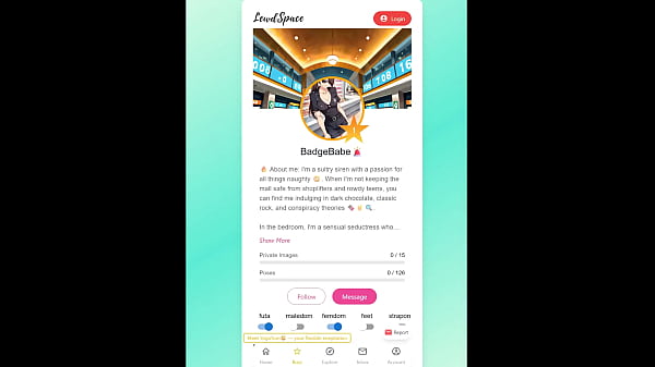 Image Lewd Space [ FUTA Hentai Game ] Ep.1 Futanari SEX in the changing room with the MALL COP !