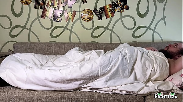 Image Oral Throat Creampie ! I Surprise my StepMom with my Cock in her Mouth while she leans on my legs. New Year party