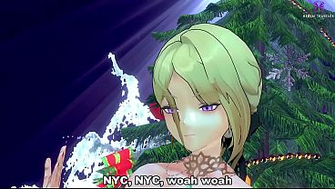 Image Zenless Zone Zero: MMD Merry Christmas Mr. Lawrence (Evelyn)