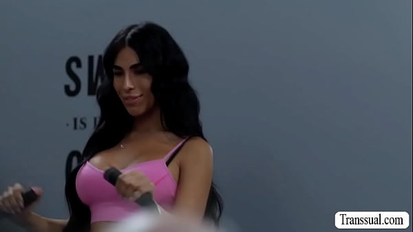 Image Showing my big tits to my fellow gym instructor